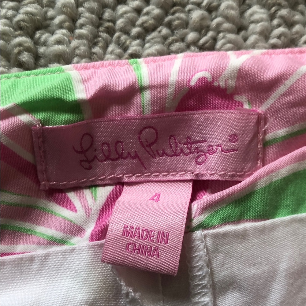 Lilly Pulitzer Pink and Yellow Floral Pencil Skirt - Picture 2 of 5